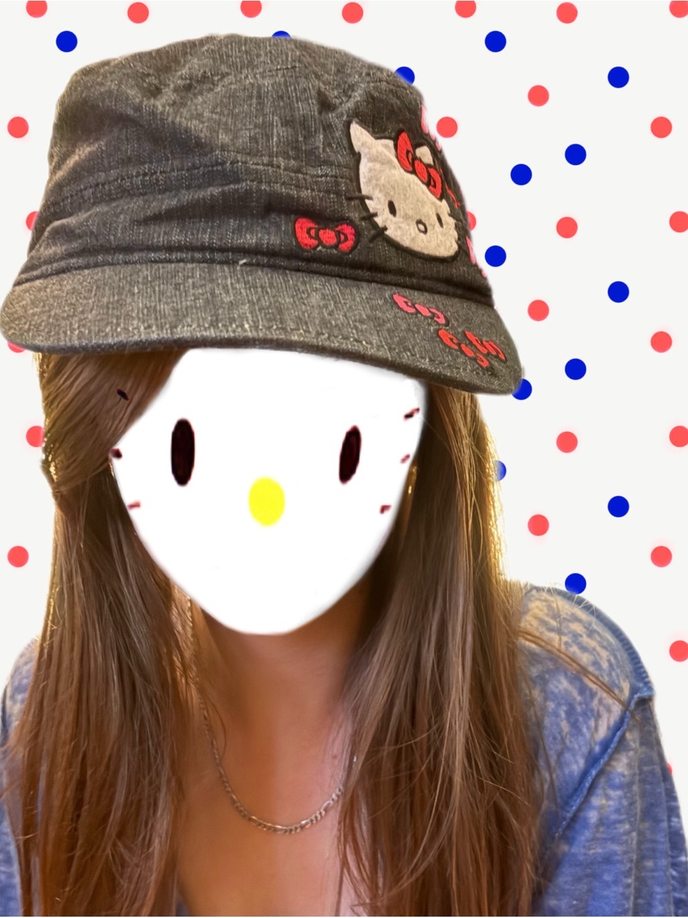 Hello Kitty Black Five-Panel Cap ２０１１